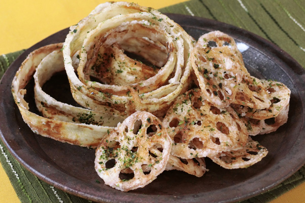 ごぼうとれんこんのチップス
