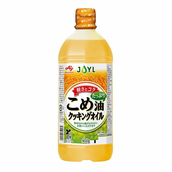 国内製造　味の素　jオイル　こめ油　900g【7本セット】 AJINOMOTO こめ油たっぷりクッキングオイル」 900gエコボトル | J