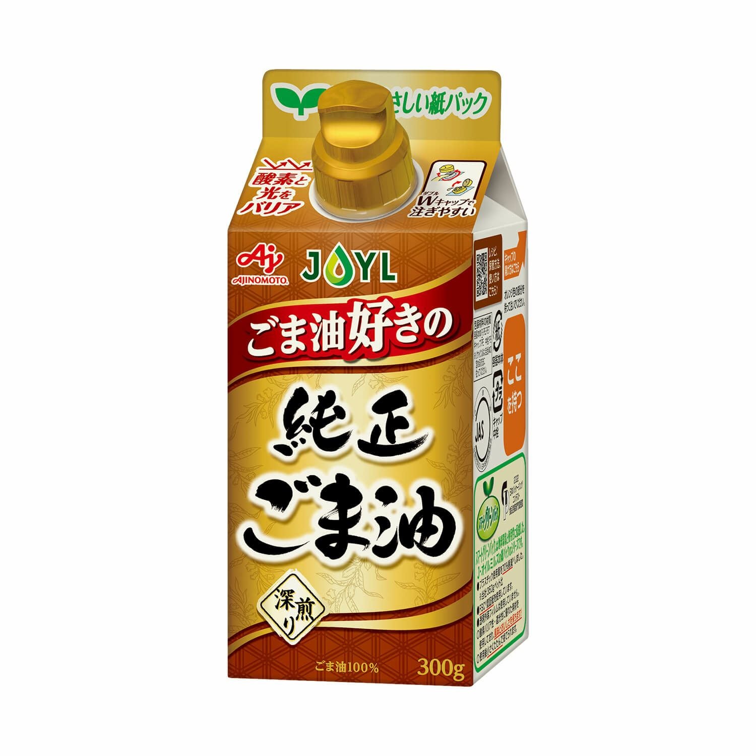 AJINOMOTO ごま油好きの純正ごま油」 300gスマートグリーンパック