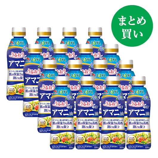 s あにゅー 16枚 まとめ】「AJINOMOTO 毎日アマニ油」 326g鮮度キープボトル×16本 | J
